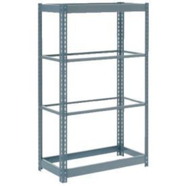 Global Equipment Heavy Duty Shelving 36"W x 12"D x 72"H With 4 Shelves - No Deck - Gray 717024